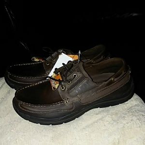 Skechers relaxe ld fit memory foam boat shoes